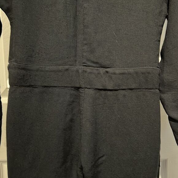 Mango Black Long Sleeve Jumpsuit Size S (fits oversized) Nwot - Picture 10 of 13